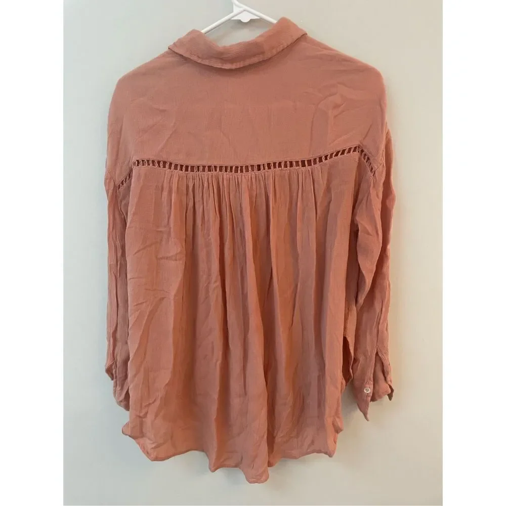 Free People Lace Crochet Top (Sz S)